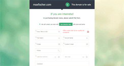 Desktop Screenshot of maxfischer.com